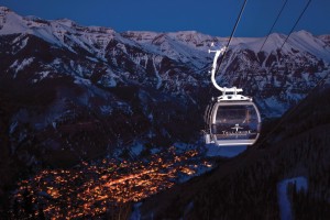 Telluride's Gondola By Night