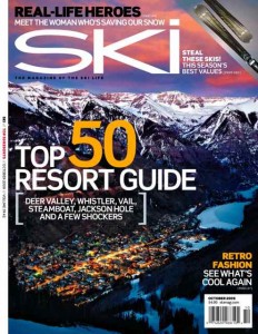 In Case You Missed It:  Telluride Graces the Cover of October's Ski Magazine