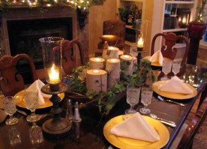 One of Several Well-Dressed Tables at Arbor House Inn