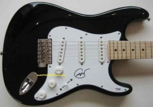 Eric Clapton's Signed Guitar from The Autograph Source