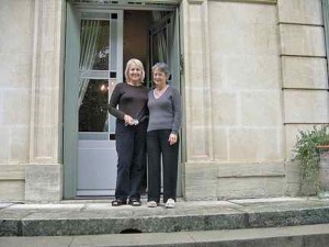Diane (on the left) with One of Her Hosts