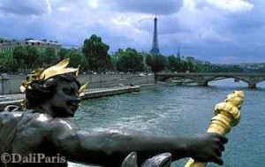 View from Pont Alexandre III in Paris
