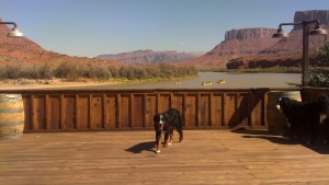 View from the Red Cliffs Lodge Main Deck