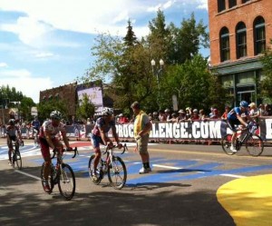 The Cyclists Cooling Down After the Aspen Finish