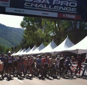 The World's Top Cyclists at the Start Line in Aspen