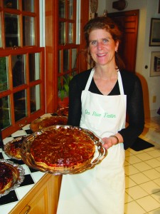 Susan Herrmann Loomis with a Tarte Tatin, Her Signature Dessert