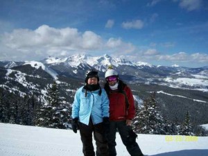 Instructor Patty Lowe and Her Lady on Top of the Telluride World During Women's Week