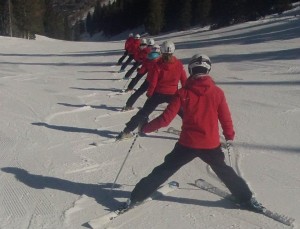 Southern Synchro Skiers Lining Up