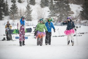 Spring Skiers and Riders