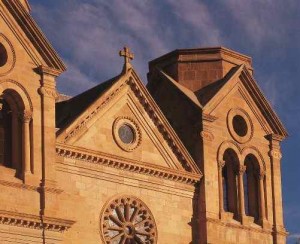 The Cathedral Basiica of St. Francis of Assis in Santa Fe, New Mexico