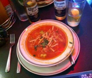 Tortilla Soup at the Plaza Café