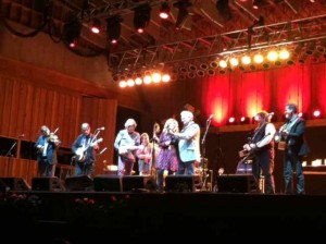 Alison Krauss and Del McCoury with Our T-ride Regulars