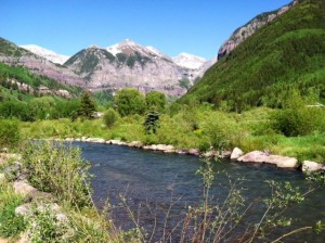 A Quintessential River View of Telluride Last Week Before the Crowds Arrived