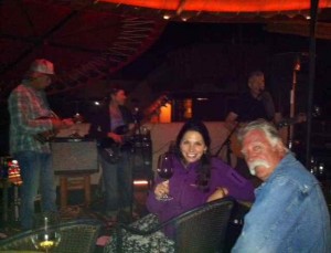 Me Chatting with Jack Young, Chipeta's Owner While the Band Plays On