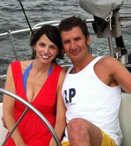 Steve and Me Sailing on Chesapeake Bay