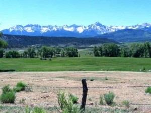 The View from the Road Below Paula's/John Wayne Country/Ridgway, Colorado