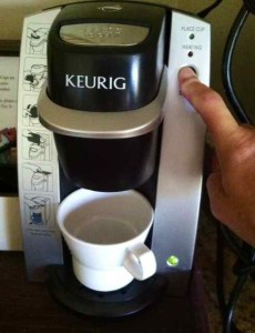 Housekeeping Trying to Get My Keurig to Work on a Recent Hotel Stay