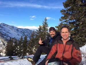 Spring Skiing for My Brother Frank and His Friend, Ira, in Snowbird, Utah, Too
