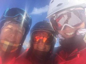 Marti, Cristina and Me on a Ski Break