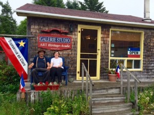 Acadian Artist and Her Husband on the French Shore