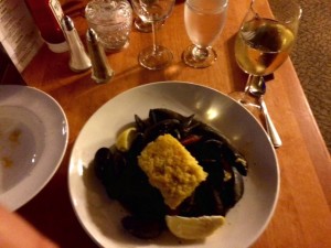 Mussels and White Wine at Inverary Resort