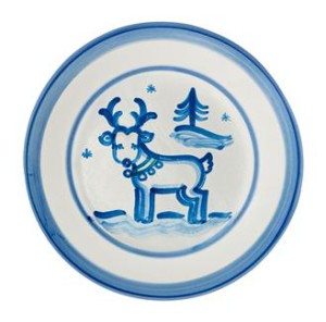 Hadley Reindeer Plate
