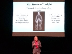 Dr. Jill Bolte Taylor Talking at Telluride First's Integrative Wellness Summit
