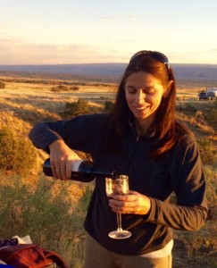 Serving Myself a Wine in Fruita, Colorado