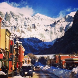 The Town of Telluride, Colorado After the Storm