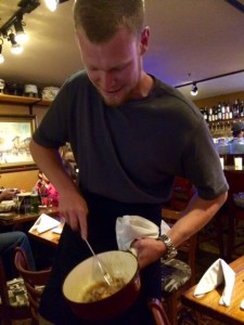 Scraping the Goods Off of the Bottom of the Fondue Pot: The Best Part
