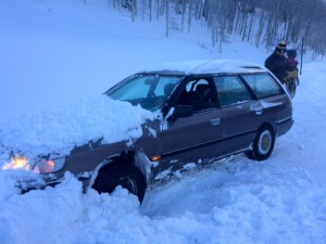 Snowbank Plunge Due to a Way-Too Frosty Winshield