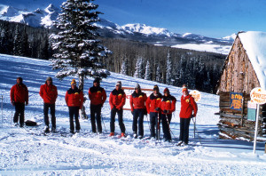 Instructors Lined Up at the Gorrono Meeting Place