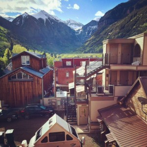 The View of the Beautiful Funky Town of Telluride from Our Room at the New Sheridan