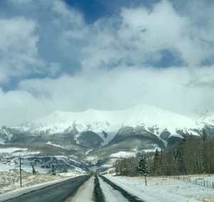 Driving Toward the Mountain