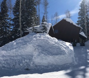 The Snow Pile in Front of Our House